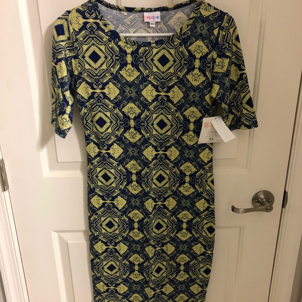 LLR Blue and yellow Julia dress